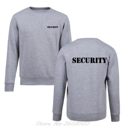 Men's Security Event Staff O-neck Sweatshirt Unisex Sweater Harajuku Streetwear