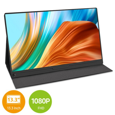 Uperfect Portable Monitor 13.3 Inch 1080P USB With Speaker Ultra Thin Screen Type C For Laptop Mini HD Computer