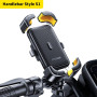 SmartDevil Bike Phone Holder 360° View Universal Bicycle Phone Holder For 4.7-7.2inch Mobile Phone Stand Shockproof Bracket Clip
