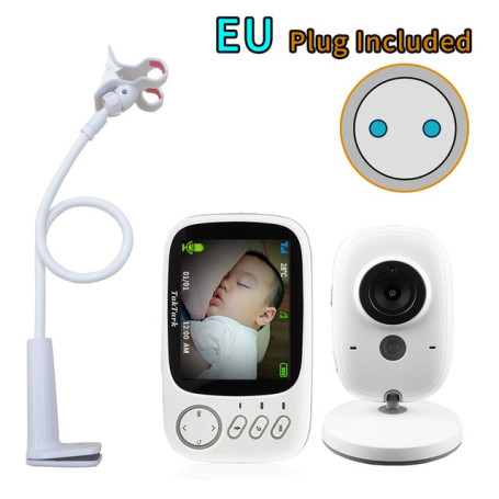 3.2 inch Wireless Video Color Baby Monitor High Resolution Baby Nanny Security Camera  Night Vision Temperature Monitoring