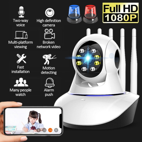 HD IP Camera Wireless 2MP 3MP Home Security Camera Night Vision Two Way Audio CCTV Camera Indoor Baby Monitor