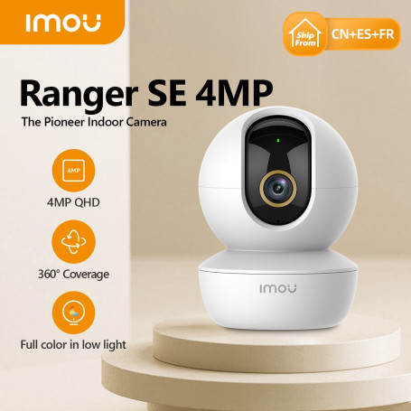 Imou Ranger SE 4MP 4X Digital Zoom AI Human Detect Camera Baby Security Surveillance Wireless IP CCTV Indoor 4MP Camer