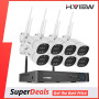 H.View 8CH 5mp Wireless CCTV System Kit NVR WiFi Outdoor AI IP Two-Way Audio Camera Security System Video Surveillance XMeye