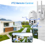 Tinosec 3MP 5MP WiFi Camera System 8CH H.265 PTZ Camera Humanoid Detected Auto Tracking Colorful Night Security Surveill