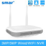 Smar H.265 Wireless NVR 8CH 3MP 5MP WiFi NVR Network Video Recorder Face Detection Email Alart for IP Camera CCTV XMeye ONV
