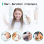 Wireless Otoscope Ear Camera 3.9mm 720P HD WiFi Ear Scope with 6 LED Lights for Kids and Adults Support Android and iPhone