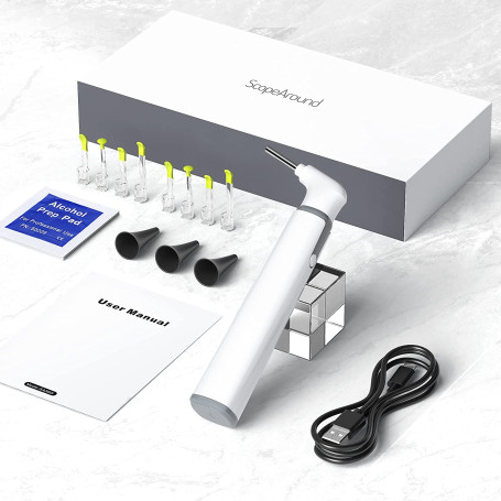 Wireless Otoscope Ear Camera 3.9mm 720P HD WiFi Ear Scope with 6 LED Lights for Kids and Adults Support Android and iPhone