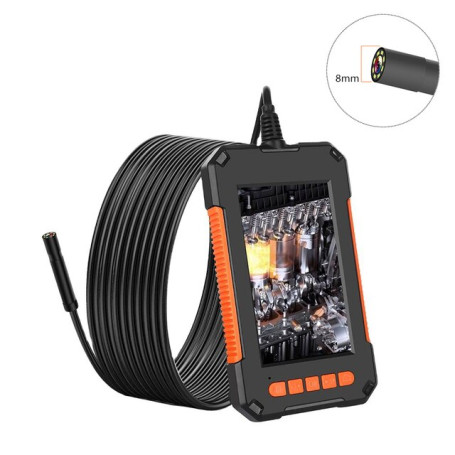 Industriële Endoscoop Camera 4.3 "Ips HD1080P 8Mm Dual Lens IP68 Waterdichte Leds Inspectie Borescope Voor Auto Motor Riool pijp