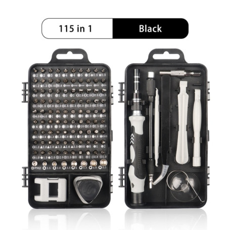 Computer Repair Kit 115 in 1 Magnetic Laptop Screwdriver Kit Precision Screwdriver Set Small Impact Screw Driver Set with Case