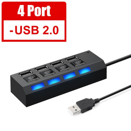 USB 3 0 HUB Multi USB Splitter 3.0 Hab Power Adapter Multiple Expander 2.0 4/7 Port Computer Accessories For PC Laptop