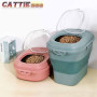 23L Foldable Pet Food Storage Containers Large Capacity Airtight Dog Cat Dry Food Storage Sealed Bucket Pet Accessories