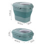 23L Foldable Pet Food Storage Containers Large Capacity Airtight Dog Cat Dry Food Storage Sealed Bucket Pet Accessories