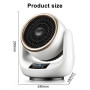 Electric Fan Heater for Room Winter Portable Office Energy Saving Heating Stove Home Warmer with Remote Control Self Rotating