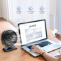 GAIATOP Portable Fan Mini Cooling USB Desk Fan Mute 360° Rotation 3-Speed Wind Adjustment Desktop Fans Desktop Office Home Car