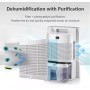 2200ML Intelligent Remote Dehumidifier Air Dryer Purifier Humidity-control Defrost Home Appliance Moisture Absorption Machine