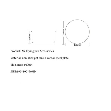 Air Fryer Basket Oven Accessories General Roller Kit Potato Corn Beef Spare Parts Deep Pan