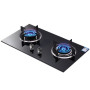 Fogao Cooktop Cooktop Double-burner Gas Cooker Furnace Tempered Glass Gas Hob Household Gas Stove
