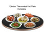 Thermostat Electric Hot Plate Rotating Smart Meal Insulation Board Adjustable Temperature Food Tea Heating Pad Milk Warmer 220V