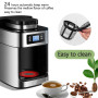 TABELL 2 In1 Coffee Machine Maker Espresso Coffee Machine Drip Coffee Electric Bean Grinder LED-Display Home Automatic Keep Warm