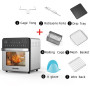BioloMix 7L 12L 15L Air Fryer Multifunctional Countertop Oven Toaster Rotisserie and Dehydrator With LED Digital Touchscreen