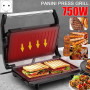 750W Household Mini Steak Machine Hamburger Fried Egg Electric Sandwich Maker Non Stick Surface Grill Toaster EU Plug