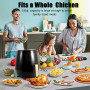 Air Fryer 1400W 4.5L Oil free Health Fryer Cooker 220V Multifunction Smart Touch LCD Airfryer French fries Pizza Fryer