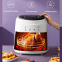 Household 8L Air Fryer 1300-1500W 110V-220V No Oil Electric Fryer with Gridiron Intelligent Touch Screen Oven for Whole Chicken