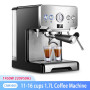 CRM3605 Coffee Machine Home 15bar Coffee Maker Espresso Maker 1450W Semi-Automatic Pump Type Cappuccino Milk Bubble Maker