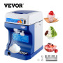 VEVOR Ice Shaver Commercial Ice Crusher Snow Cone Machine 265LBS/H w/Bonus Blade Electric Shaved Ice Crusher