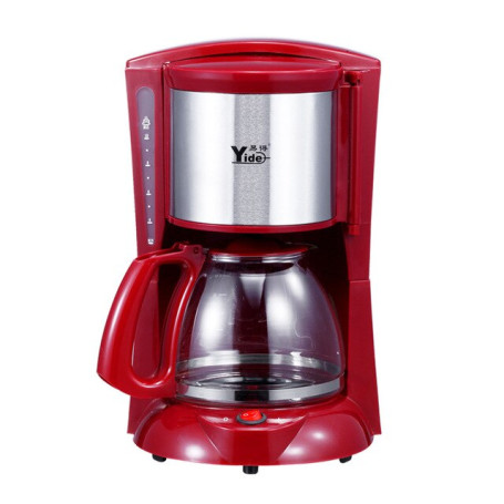 900W Electric Drip Coffee Machine Maker American  Tea Pot 1.2L Mini Home Appliances Moka Pot Black Red