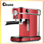 Cikuso Coffee Maker Semi-automatic Pull Flower Steam Coffee Machine Milk Frother Stainless Steel Nano Electroplating Surface