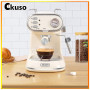 Cikuso 15Bar Small Coffee Machine Semi-automatic Steam And Milk Foam All-in-one Fancy Espresso Machine with Powder Alien Shape