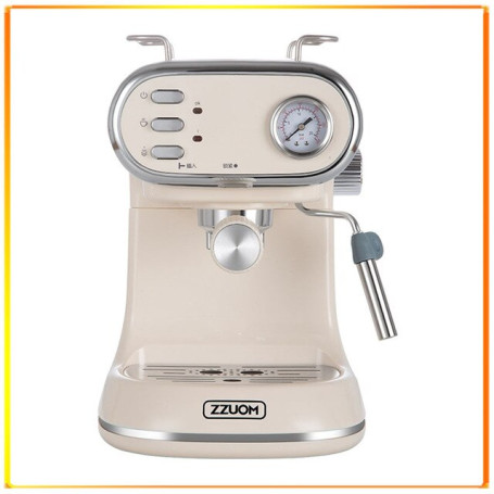 Cikuso 15Bar Small Coffee Machine Semi-automatic Steam And Milk Foam All-in-one Fancy Espresso Machine with Powder Alien Shape
