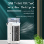 808F Personal Air Conditioner Fan Misting AC Fan with Humidifier LED Night Light Type-C Cahrging For Room Home Office Outdoor