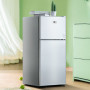 Household Double Door Mini Refrigerator Single Refrigerated Freezer Dormitory Rental Energy Saving Large Capacity