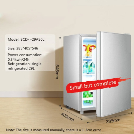 Household Double Door Mini Refrigerator Single Refrigerated Freezer Dormitory Rental Energy Saving Large Capacity