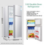 Refrigerator Household Double Door Mini Small Refrigerator Refrigerator Freezer Large Capacity Fresh-keeping Dormitory Rental