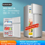 Home Refrigerator Small Dormitory Rental Office Double Door Mini Small Refrigerator Refrigeration Freeze Energy Saving 38L 220V