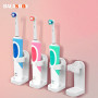 Electric Toothbrush Holder Wall-Mounted Creative Traceless Stand Rack Organizer Space Saving Bracket Foy Home Bathroom
