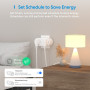 2 In 1 WiFi Smart Plug Dual Outlet EU Smart Socket Remote Voice Control Support Alexa Google Home SmartThings
