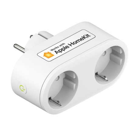 2 In 1 WiFi Smart Plug Dual Outlet EU Smart Socket Remote Voice Control Support Alexa Google Home SmartThings