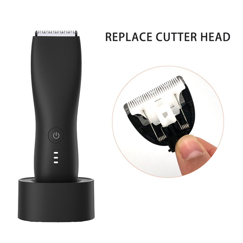 Men's Electric Groin Hair Trimmer Replace Blade Body Grooming Clipper
