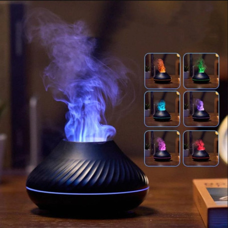Flame Air Humidifier USB Aroma Diffuser Room Fragrance Mist Maker Essential Oil Difusors For Home Living Room Office