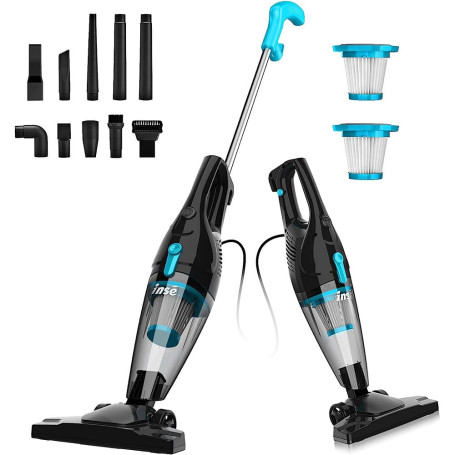 Corded Vacuum Cleaner for Home Handheld Multifunctional Suction Power 1600Pa Portable Vacuum for Car Hard Floor Carpet INSE R3S