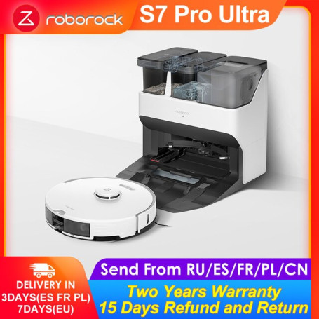 Roborock S7 Pro Ultra Robot Vacuum Cleaner with Auto Empty Wash Fill Dock 5100Pa Suction Smart Home Appliance LDS Navigation