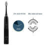 Mornwell Sonic Electric Toothbrush D02B Adult Timer Brush 3 Mode USB Charger Rechargeable Tooth Brushes Replacement Heads Set