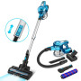 Cordless Vacuum Cleaner Up to 45min Runtime, Rechargeable Battery Vacuum, Lightweight Vacuum for Carpet Hard Floor Pet Hair