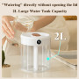 H2o Air Humidifier 2L Large Capacity Double Nozzle With LCD Humidity Display Aroma Essential Oil Diffuser For Home Portable USB