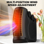 New 600W Electric Fan Heater Heating Stove Radiator Winter Warmer Heater Blower for Home Energy Saving Quiet Bathroom Heaters