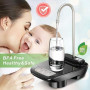 Upgrade Electric Water Pump with Tray USB Rechargeable Automatic Water Dispenser Wireless Portable Water Pump Bucket